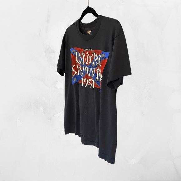 Vintage Lynyrd Skynyrd Screen Stars 1991 Tour T Shirt - Large - Picture 3 of 12